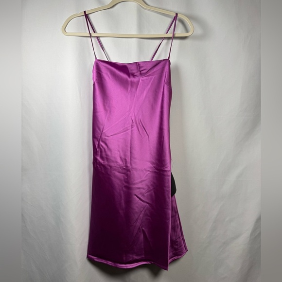 Lulus Shiny Purple Slip Dress M - Picture 1 of 7